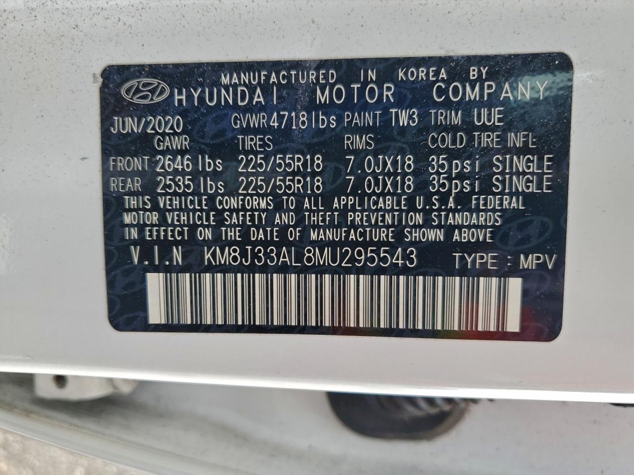 2021 HYUNDAI TUCSON LIMITED photo 14
