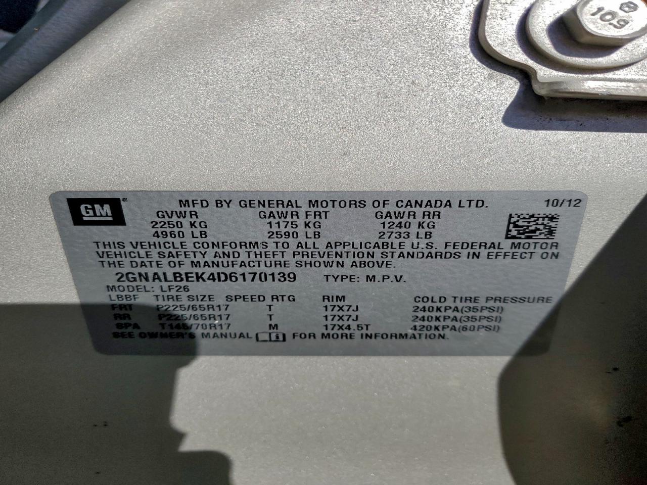 2013 CHEVROLET EQUINOX LS photo 25