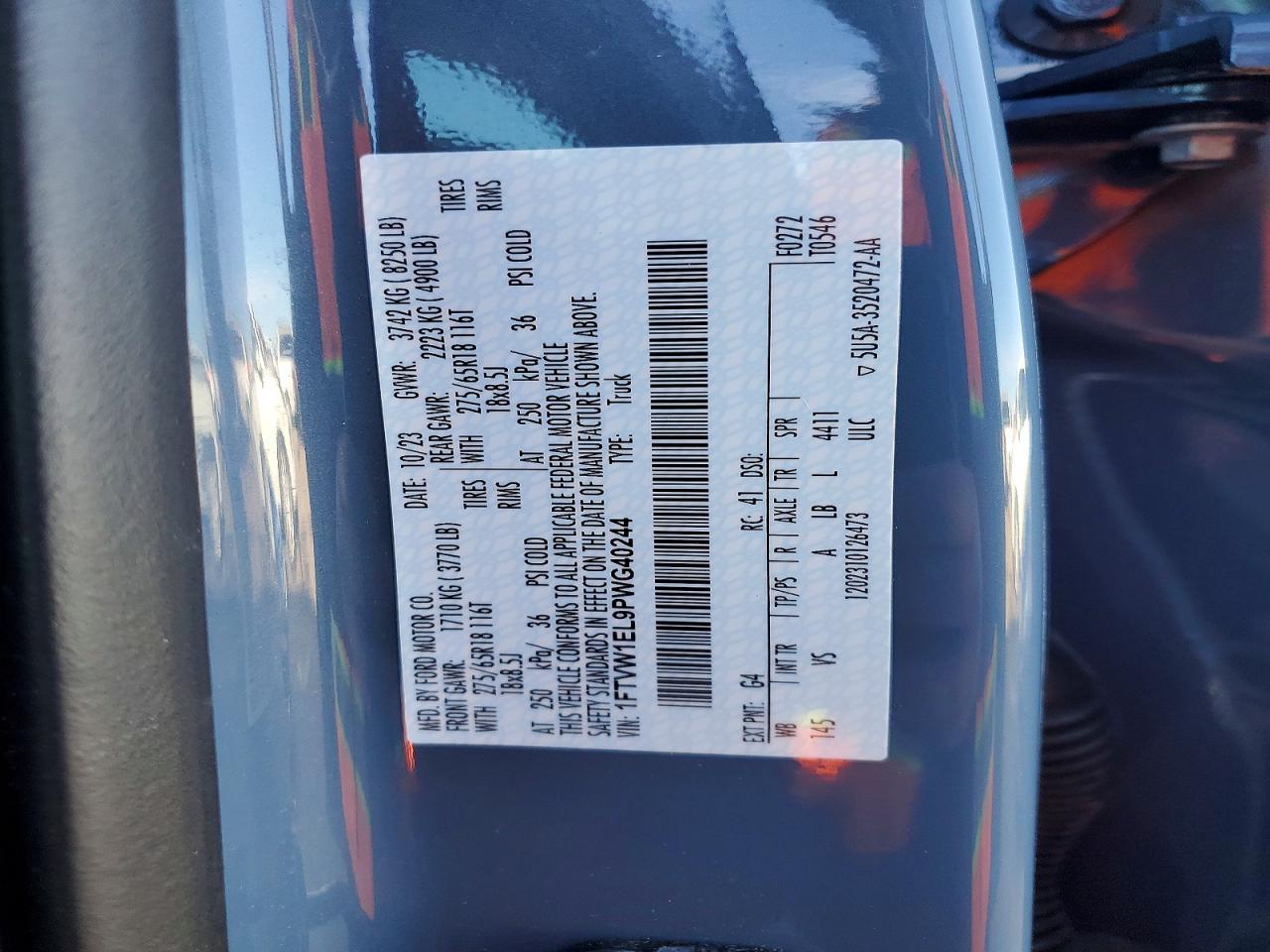 2023 FORD F150 LIGHTNING PRO photo 13