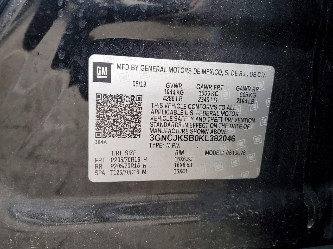 2019 CHEVROLET TRAX LS photo 13