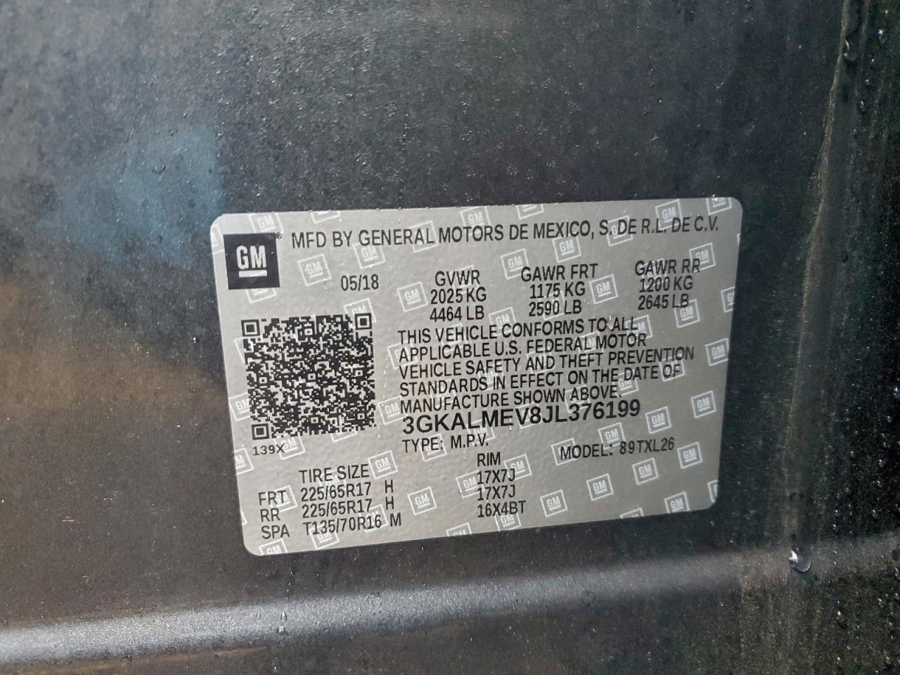 2018 GMC TERRAIN SLE photo 13