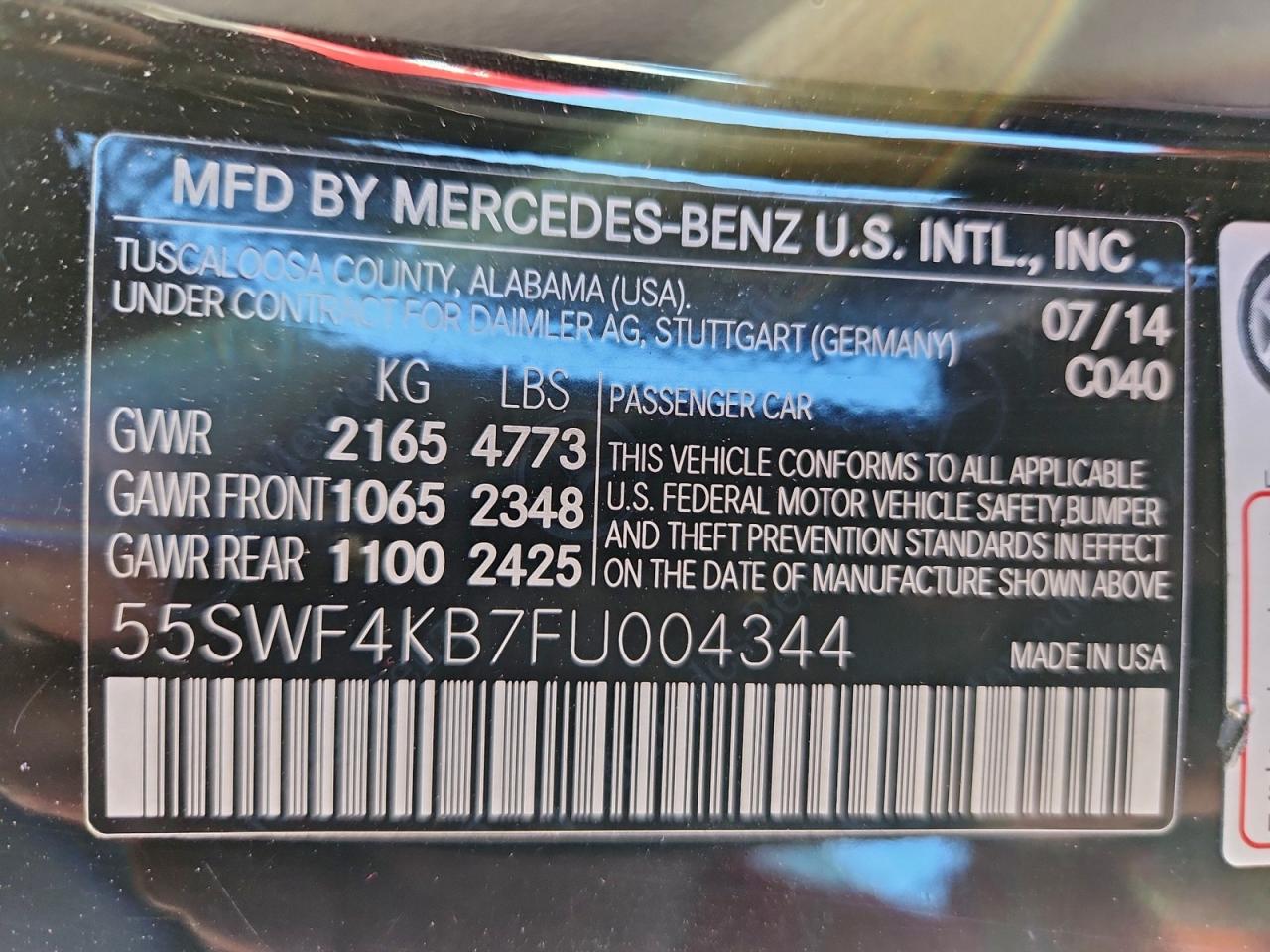 2015 MERCEDES-BENZ C 300 4MATIC photo 12