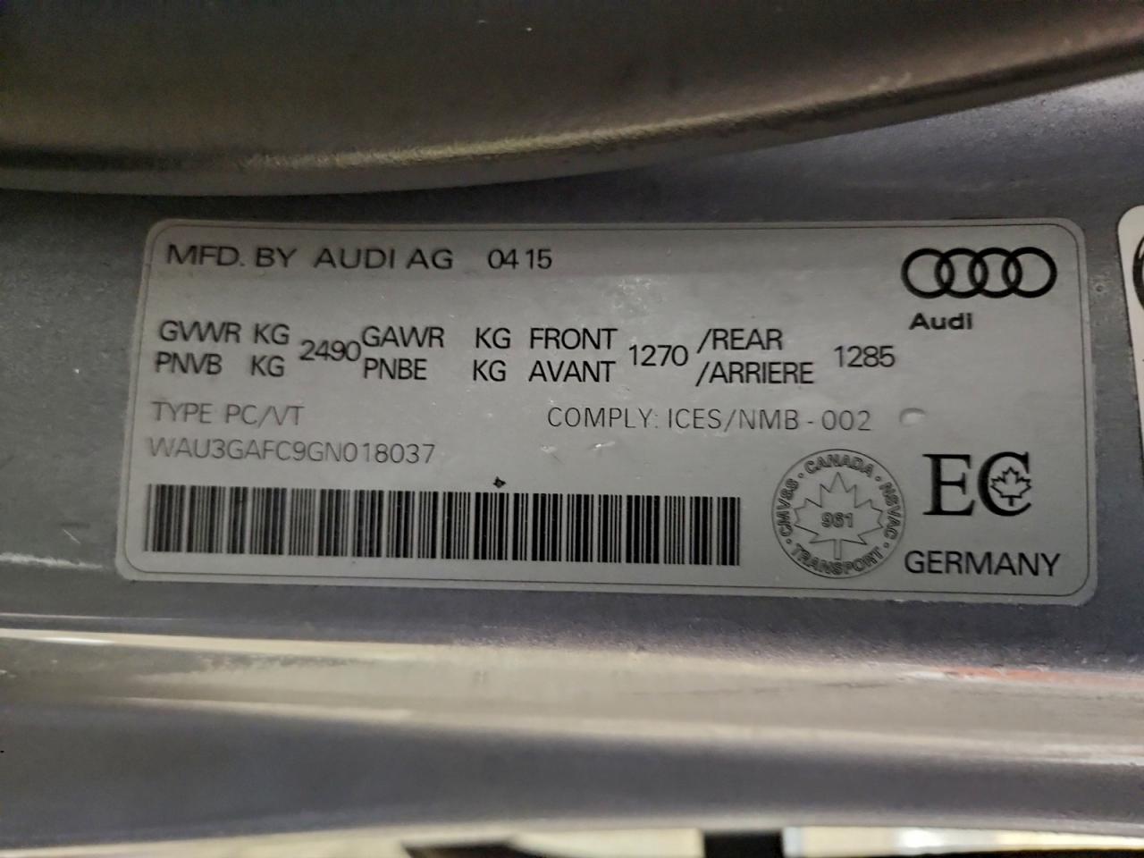 2016 AUDI A7 QUATTRO PROGRESSIV/TECHNIK S LINE photo 12
