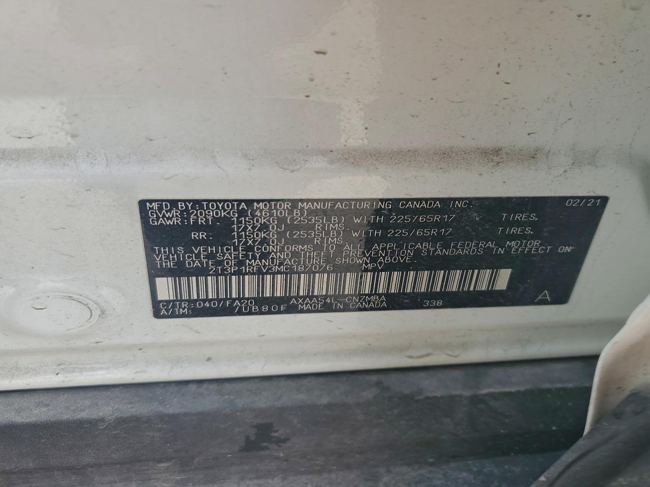 2021 TOYOTA RAV4 XLE photo 12
