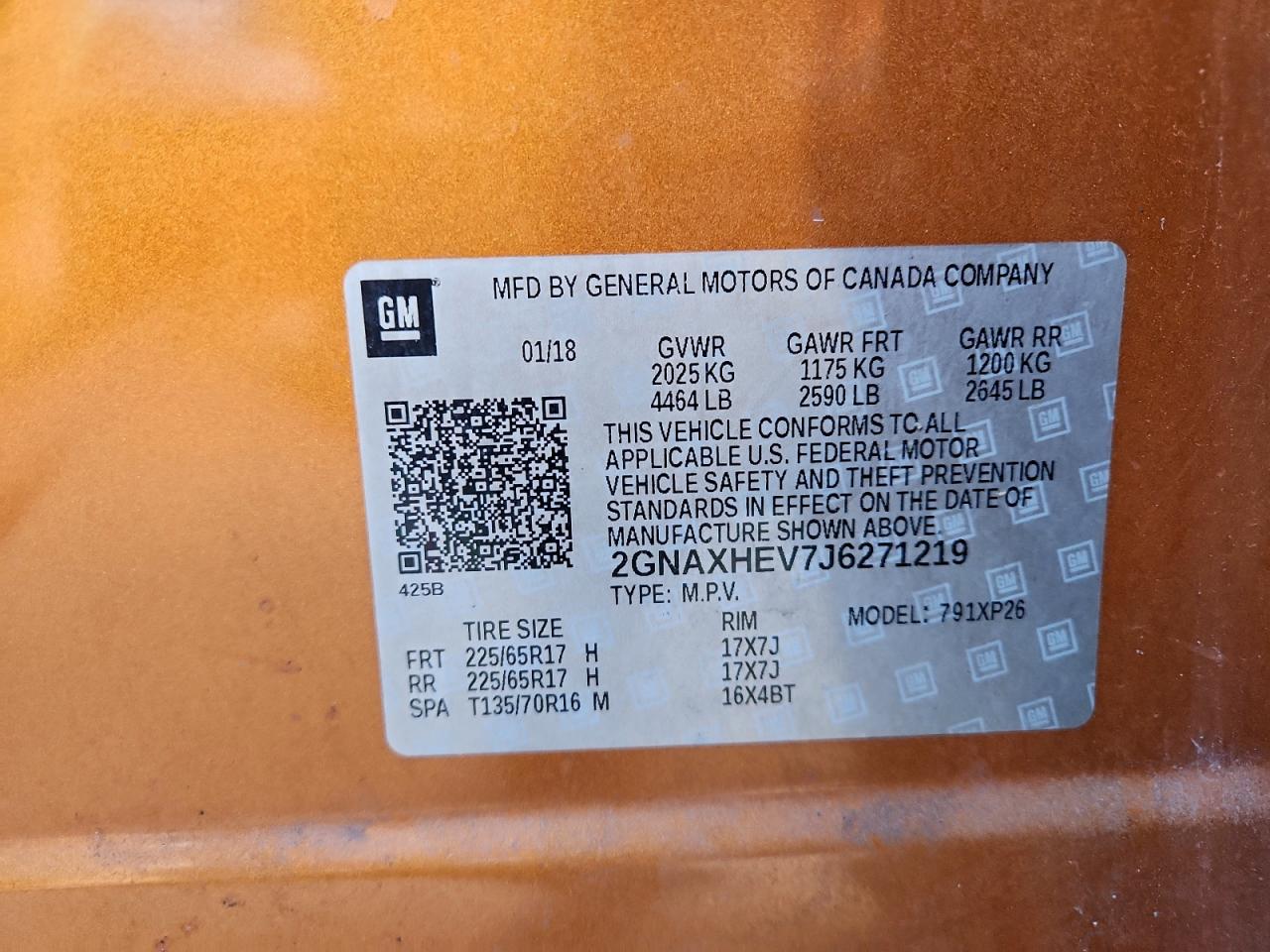 2018 CHEVROLET EQUINOX LS photo 14