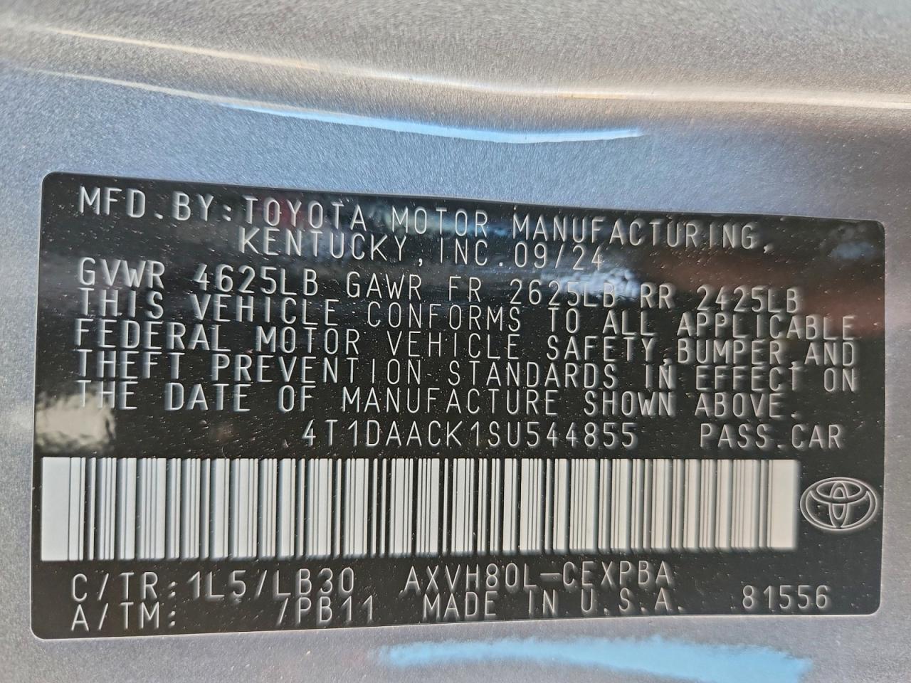 2025 TOYOTA CAMRY XSE photo 13