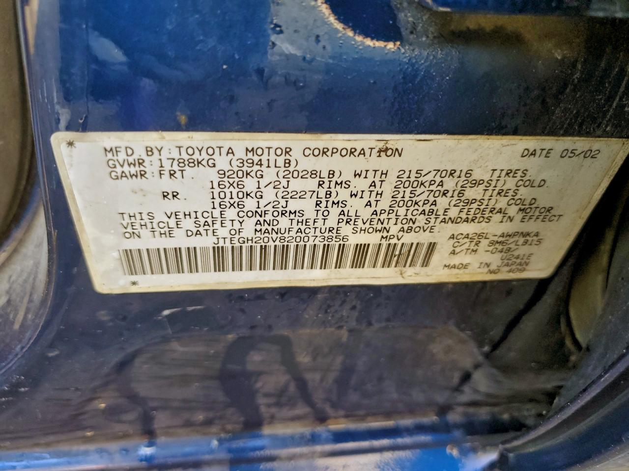 2002 TOYOTA RAV4 photo 13