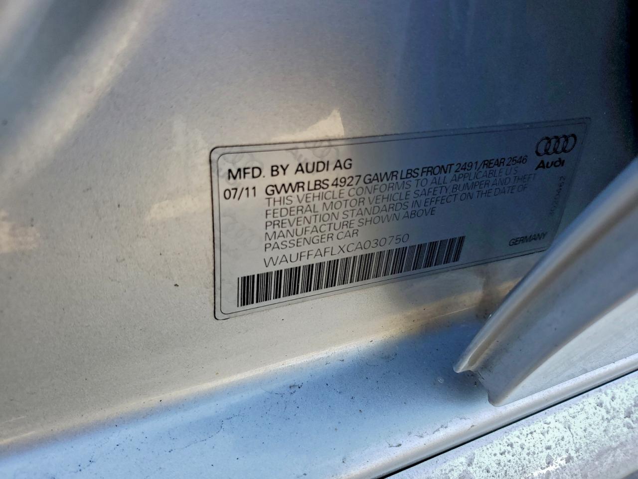 2012 AUDI A4 PREMIUM PLUS photo 12