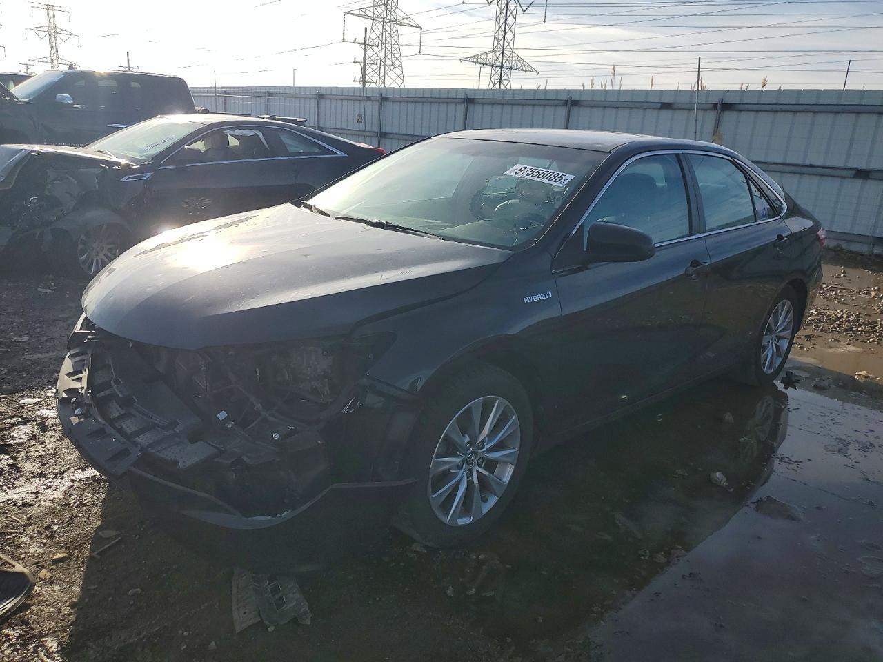 2015 TOYOTA CAMRY HYBRID — FRONT END damage — photo 1