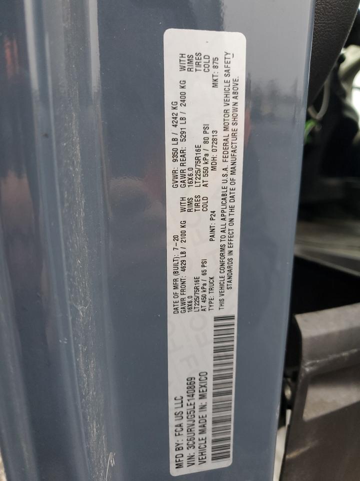 2020 RAM PROMASTER 3500 3500 HIGH photo 13