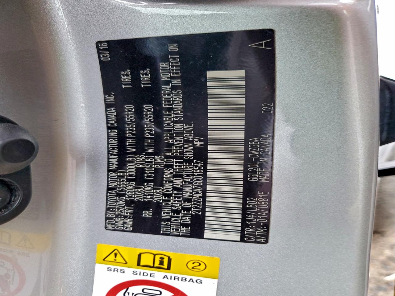 2016 LEXUS RX 350 photo 37
