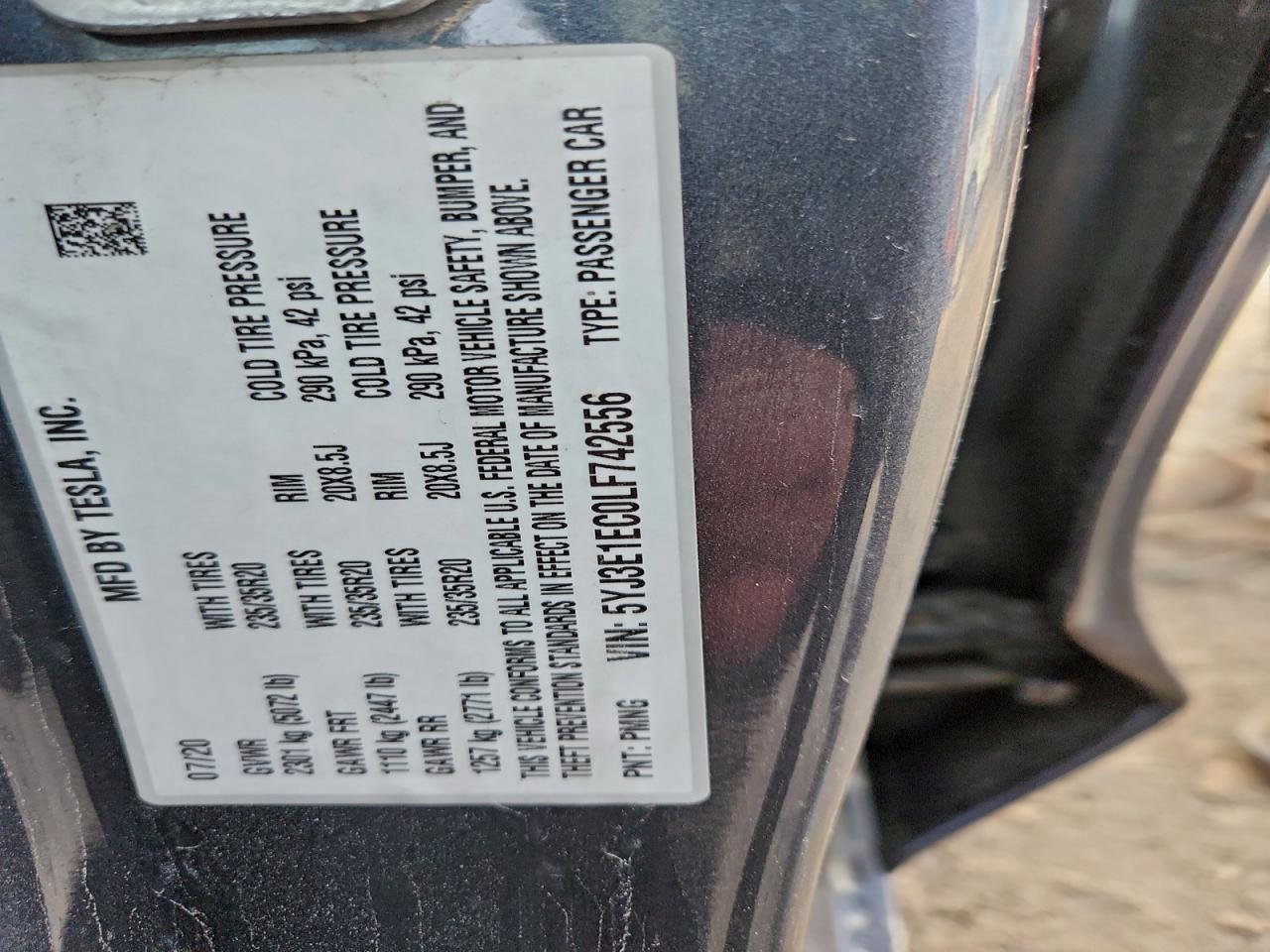2020 TESLA MODEL 3 photo 12