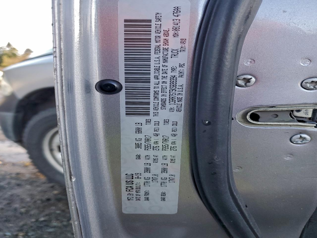 2019 RAM 1500 CLASSIC TRADESMAN photo 12