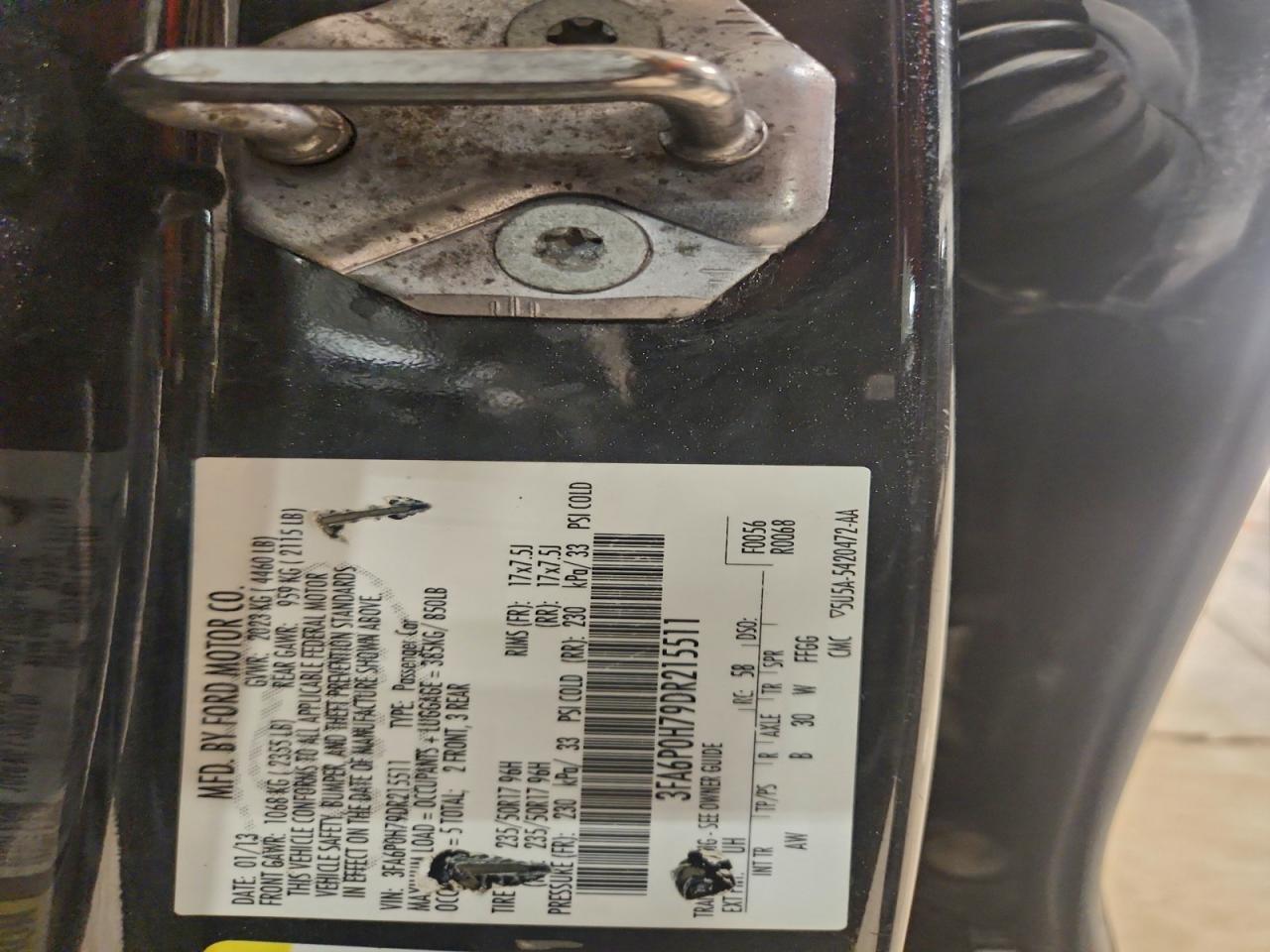 2013 FORD FUSION SE photo 12
