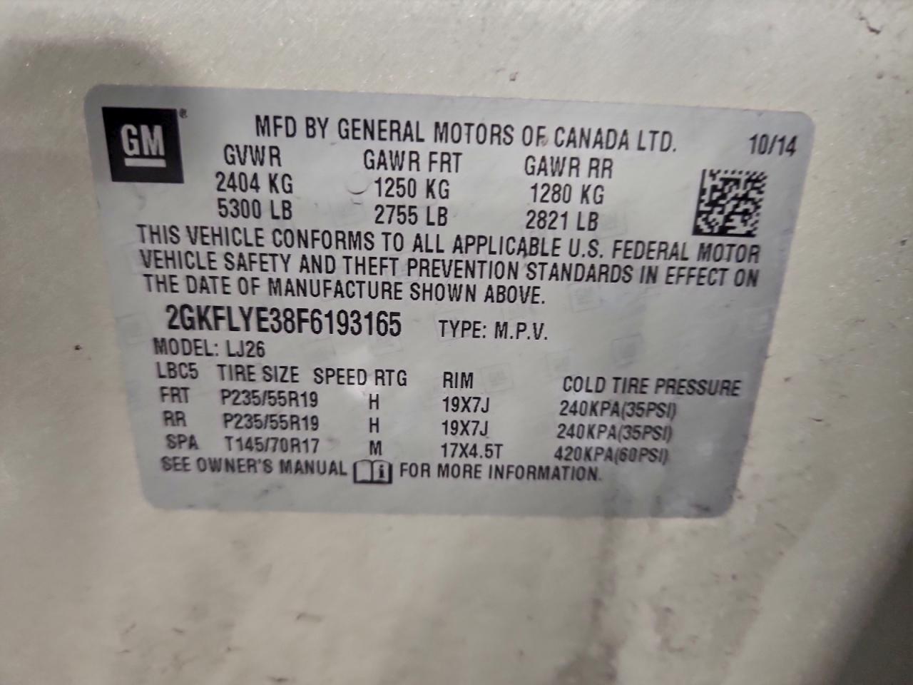 2015 GMC TERRAIN SLT photo 13