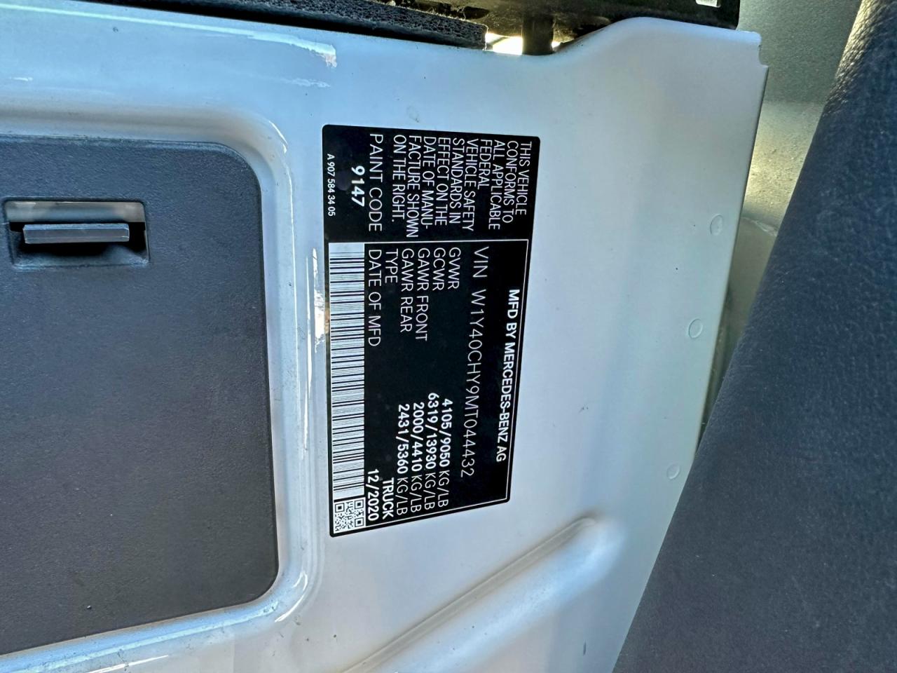 2021 MERCEDES-BENZ SPRINTER 2500 photo 10