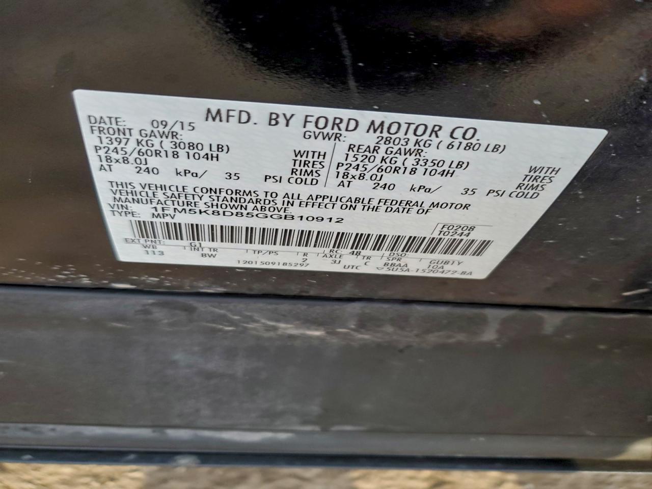 2016 FORD EXPLORER XLT photo 13