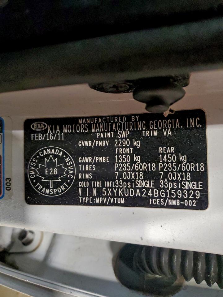 2011 KIA SORENTO EX photo 13