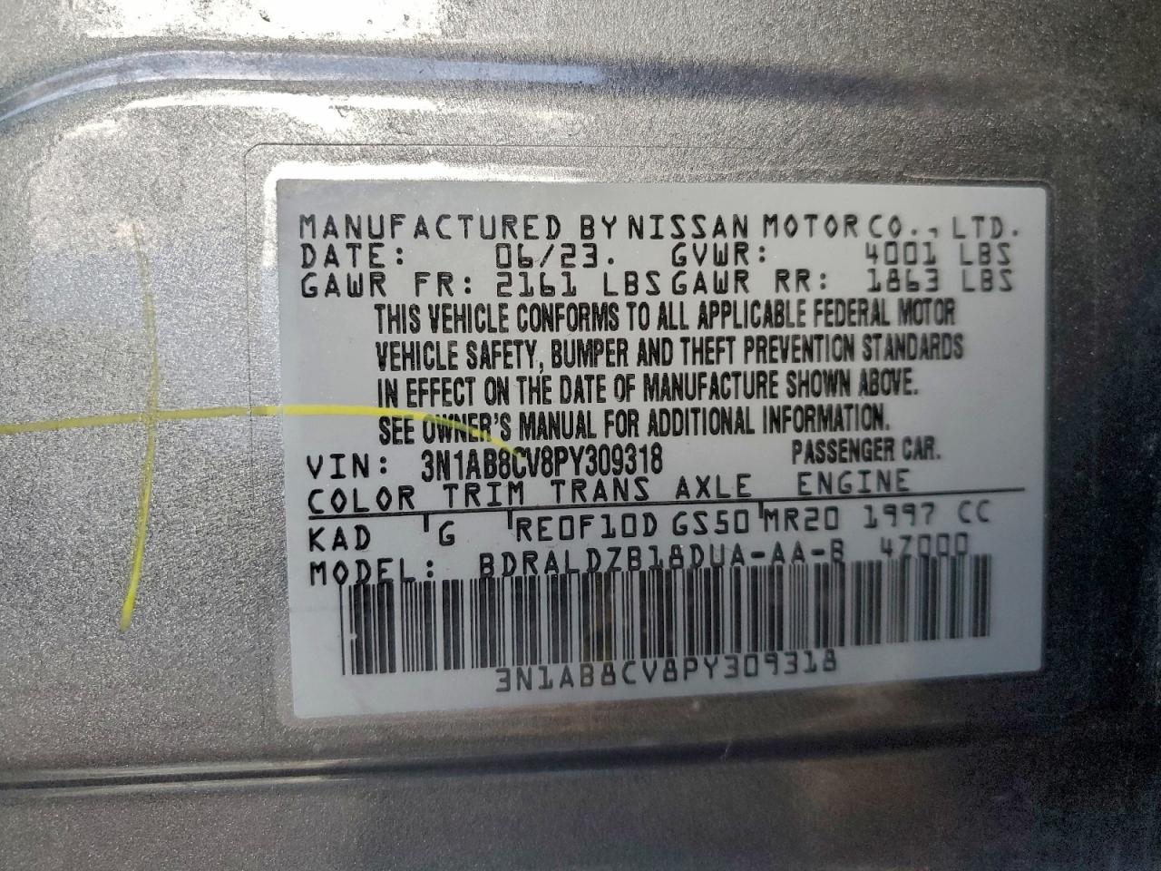 2023 NISSAN SENTRA SV photo 23