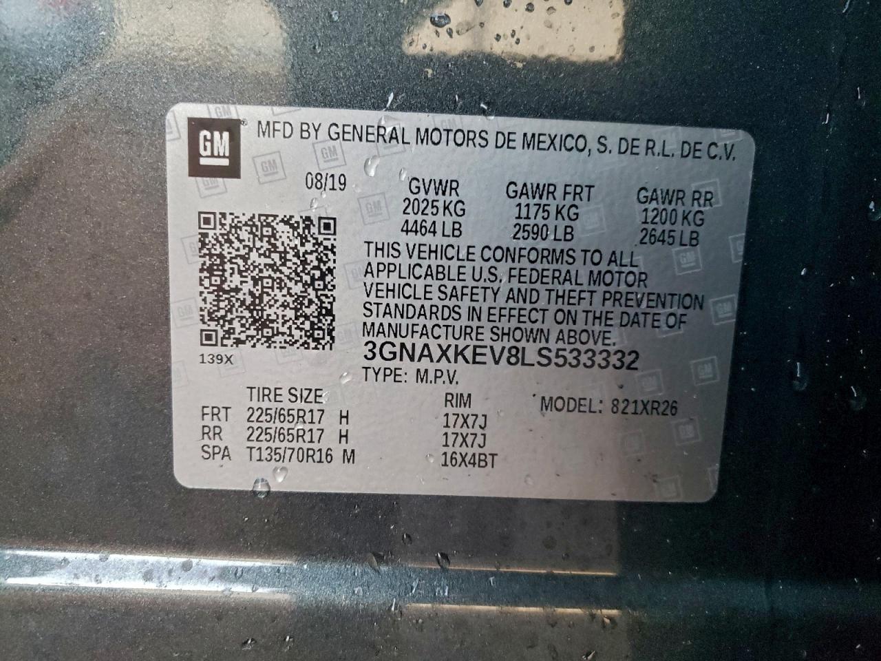 2020 CHEVROLET EQUINOX LT photo 13