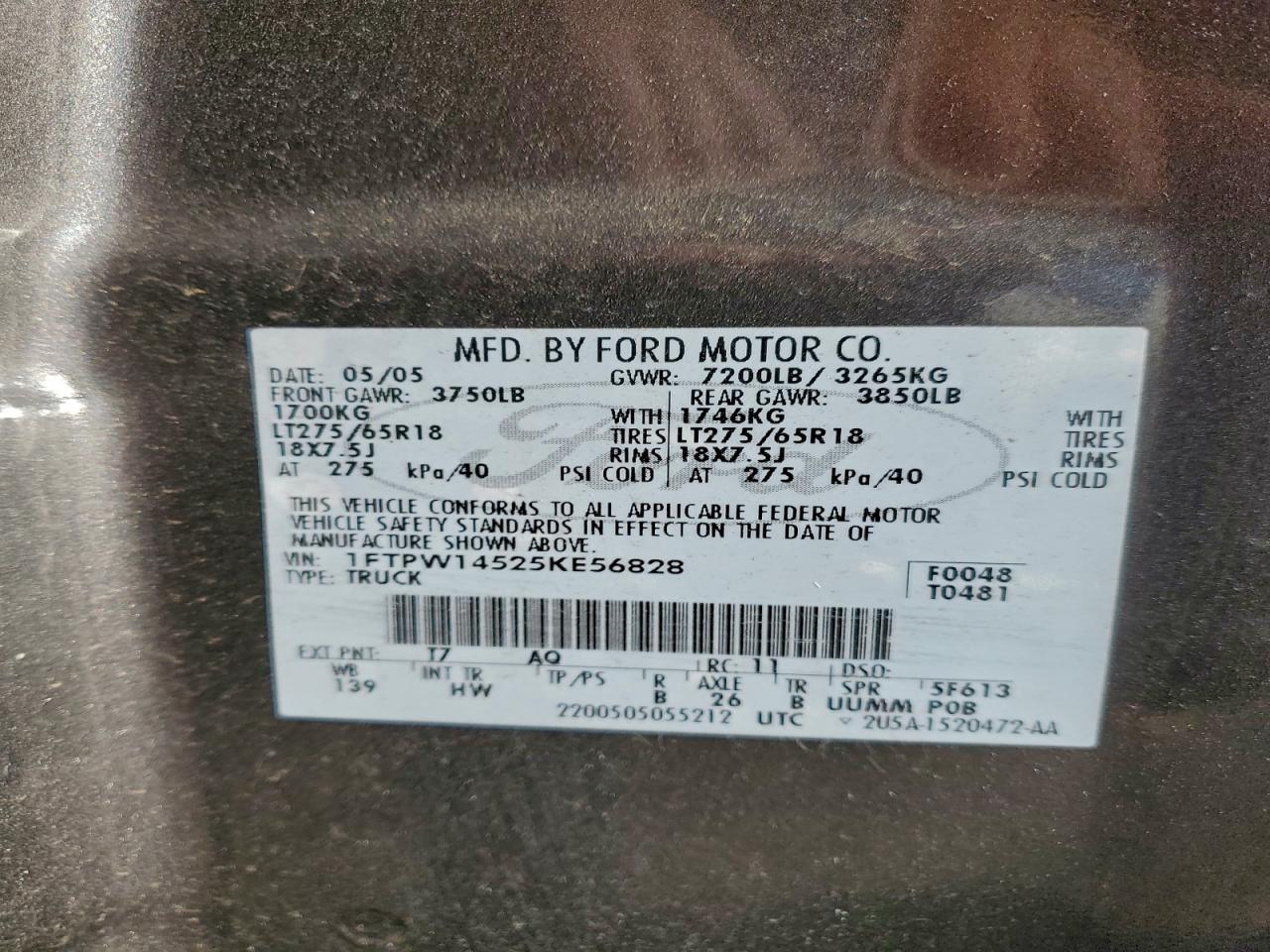 2005 FORD F150 SUPERCREW photo 23