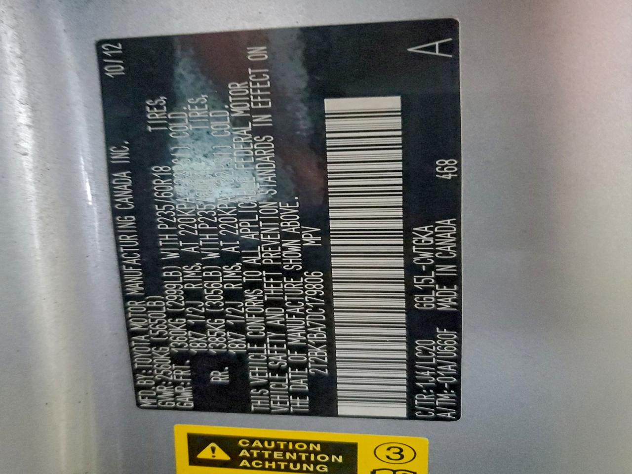 2013 LEXUS RX 350 BASE photo 13