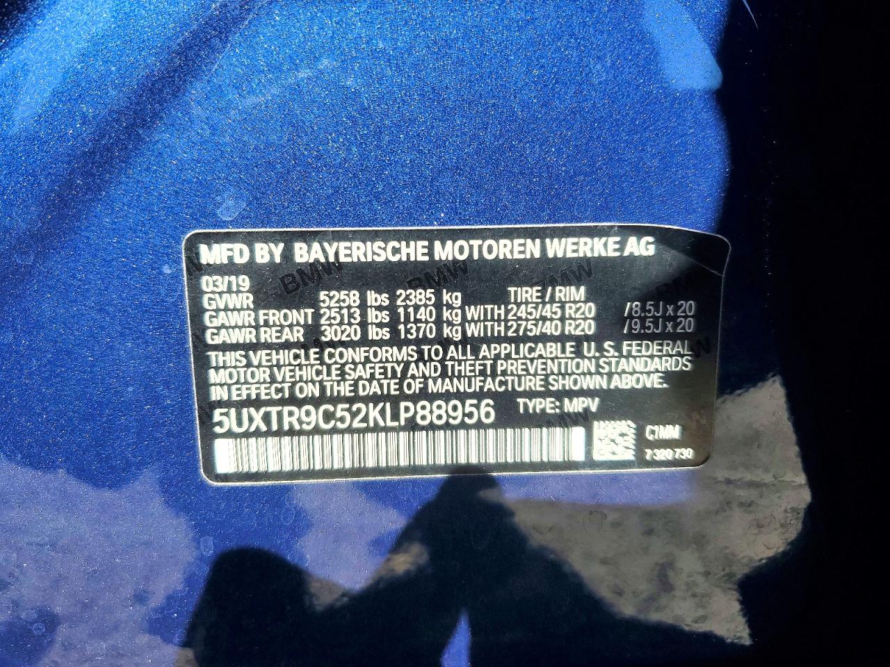 2019 BMW X3 XDRIVE30I photo 14