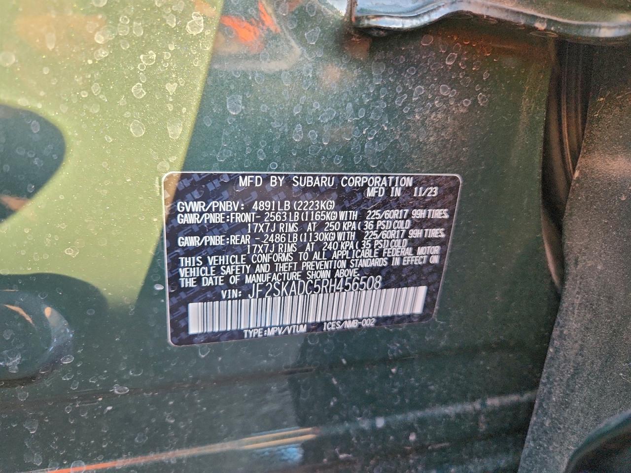 2024 SUBARU FORESTER PREMIUM photo 14