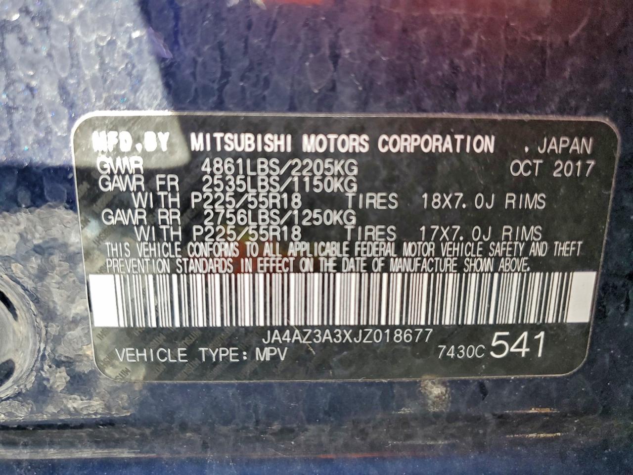 2018 MITSUBISHI OUTLANDER SE photo 13