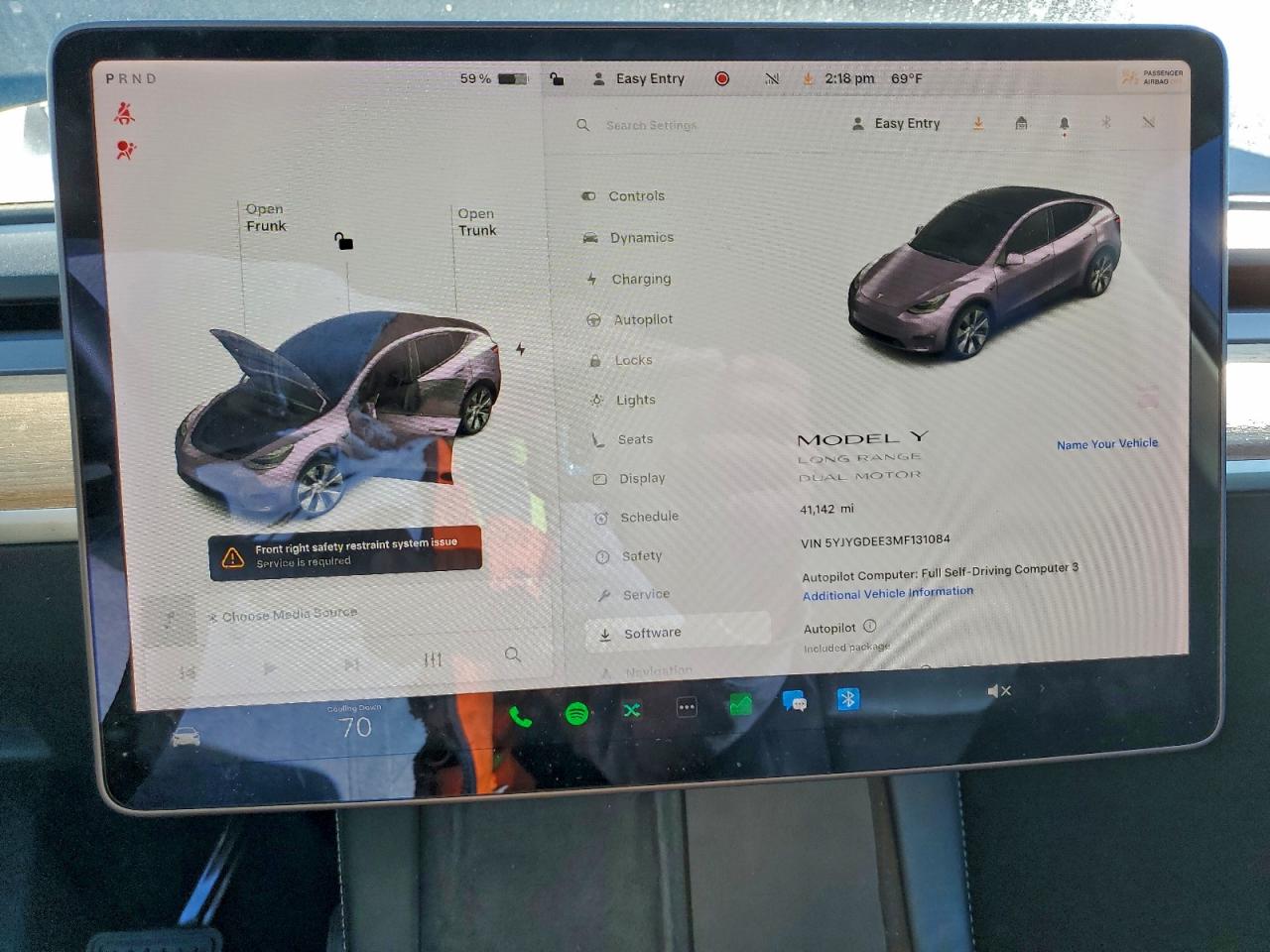 2021 TESLA MODEL Y photo 9