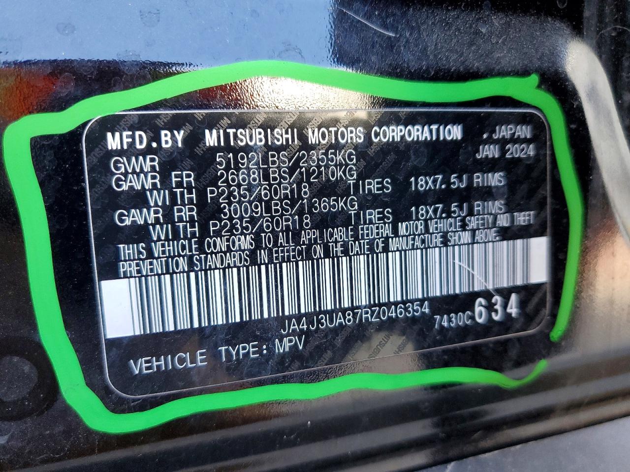 2024 MITSUBISHI OUTLANDER ES photo 14