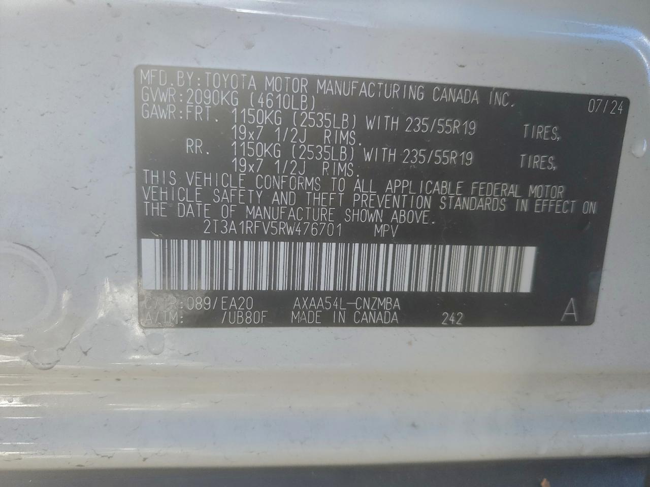 2024 TOYOTA RAV4 XLE PREMIUM photo 12