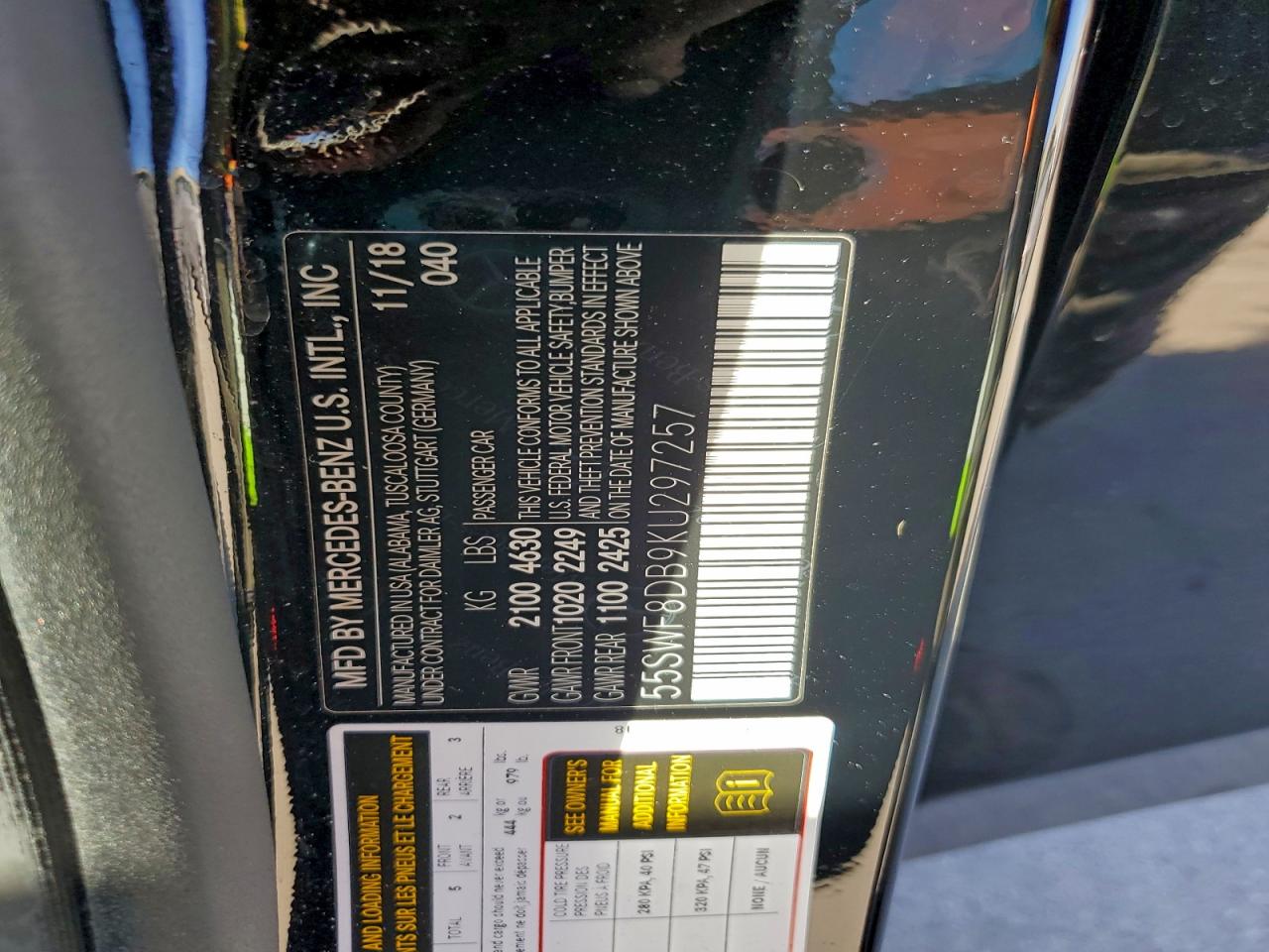 2019 MERCEDES-BENZ C 300 photo 12