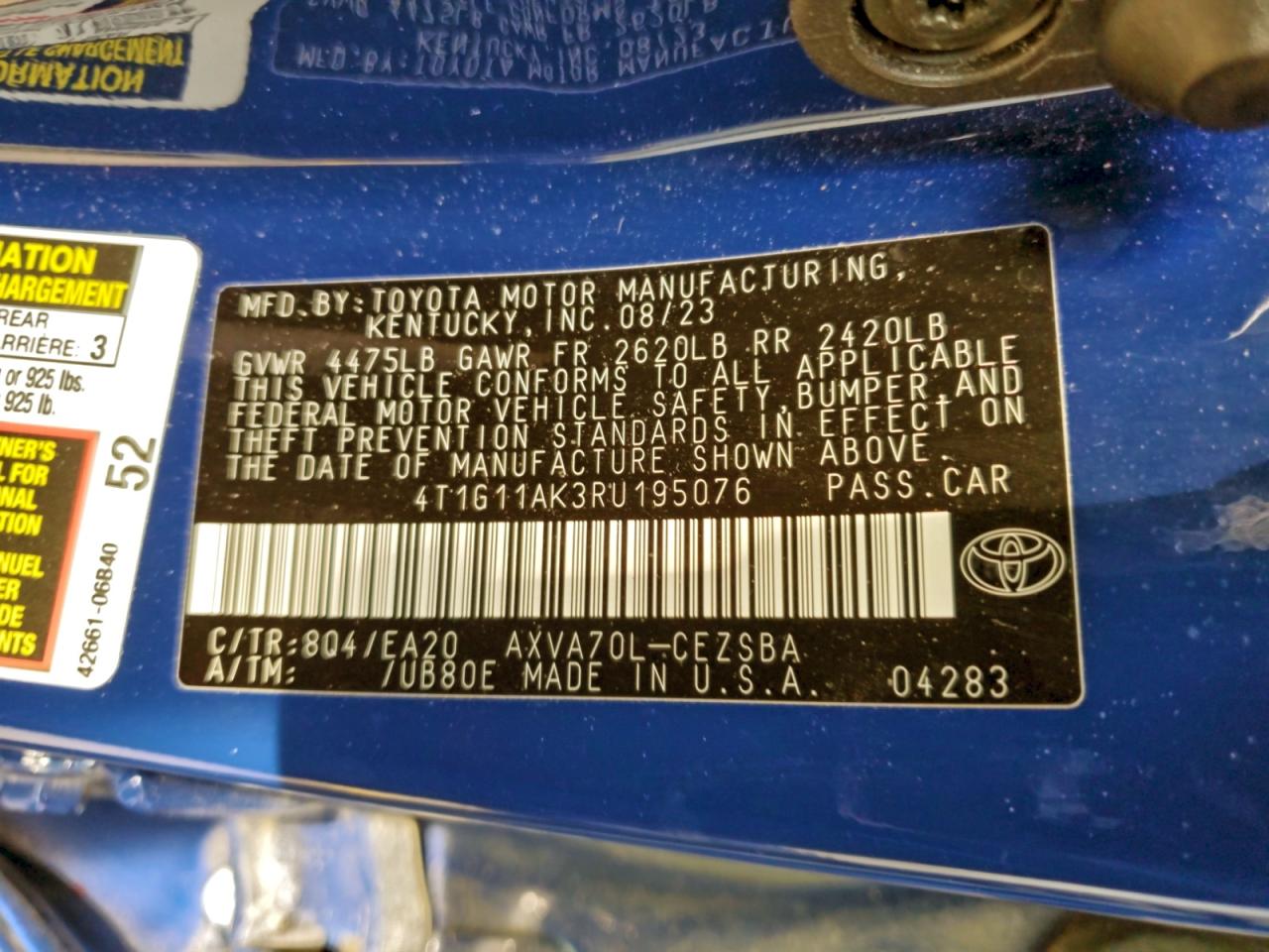 2024 TOYOTA CAMRY SE NIGHT SHADE photo 12