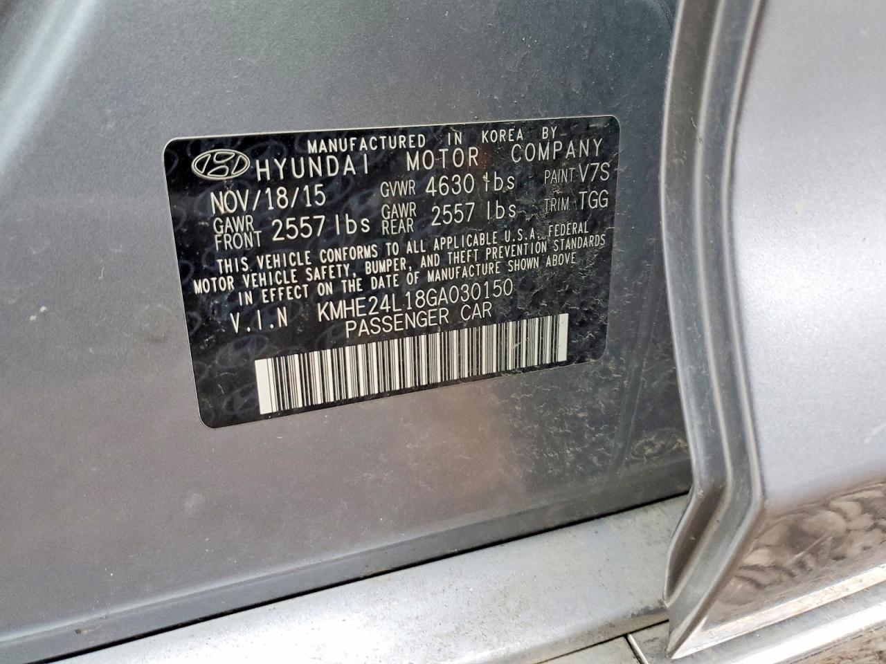 2016 HYUNDAI SONATA HYBRID photo 13