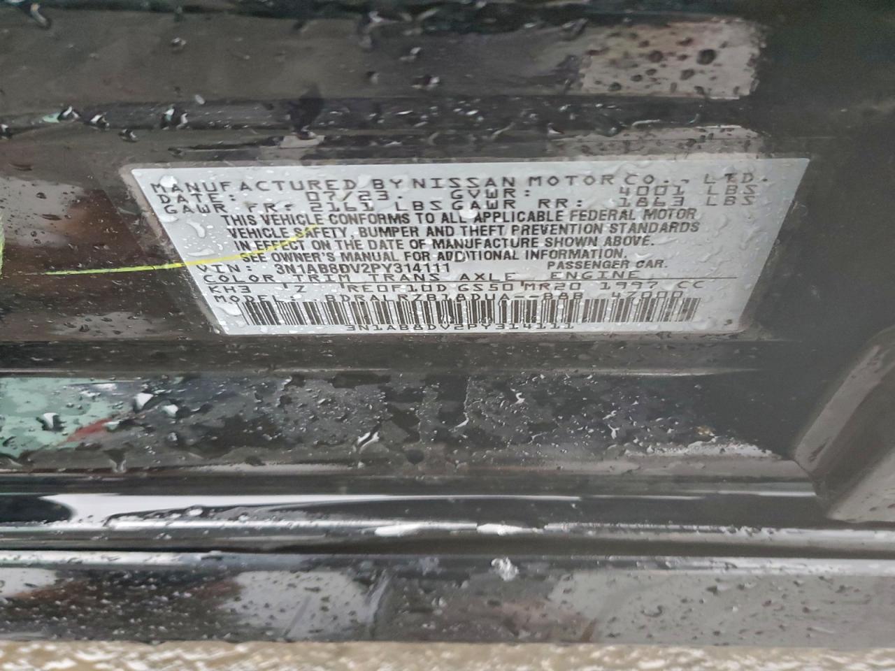 2023 NISSAN SENTRA SR photo 23