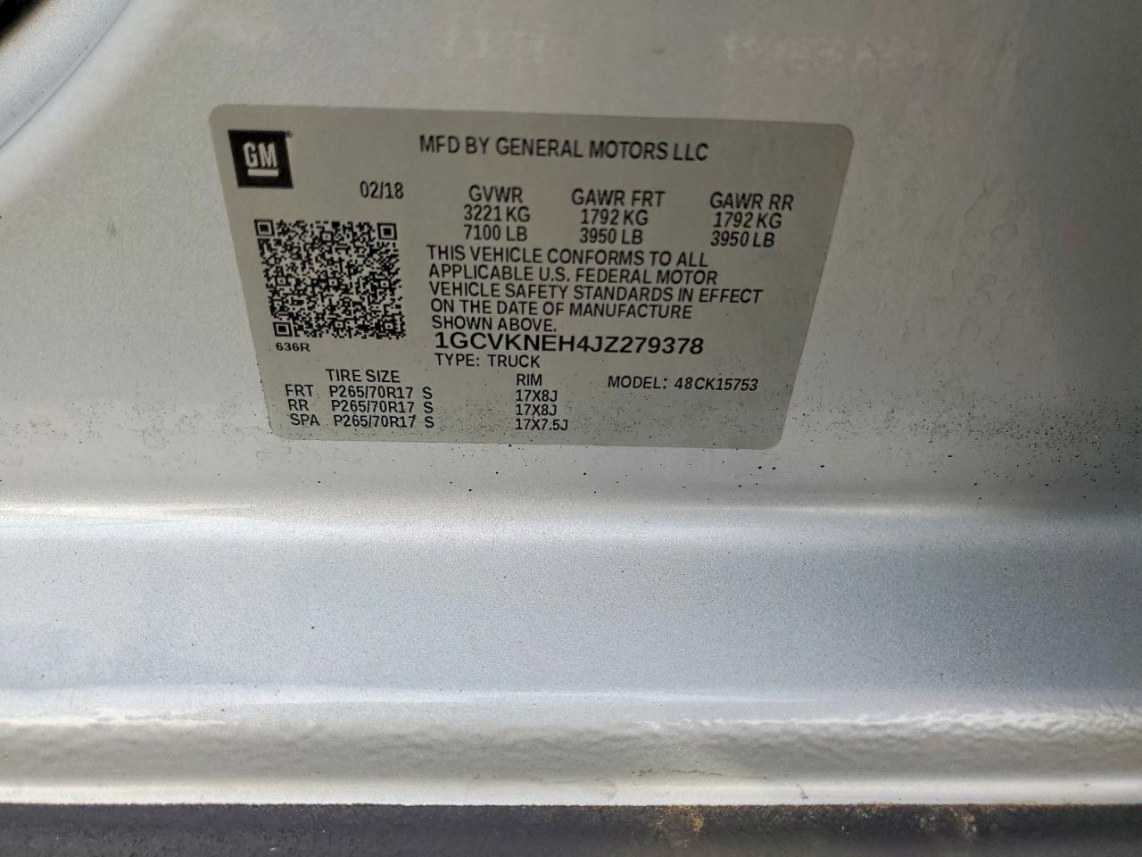 2018 CHEVROLET SILVERADO K1500 photo 12