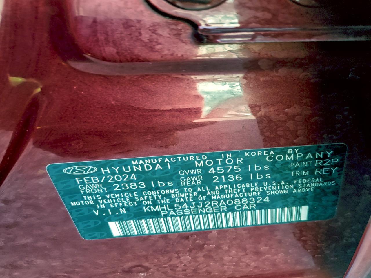 2024 HYUNDAI SONATA HYBRID photo 12