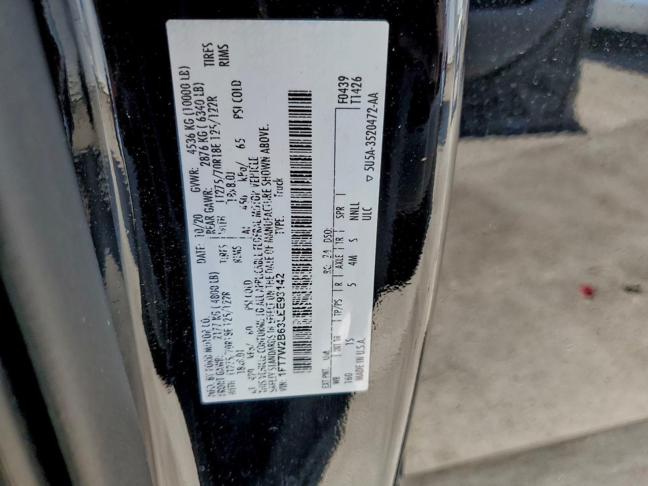 2020 FORD F250 SUPER DUTY photo 13
