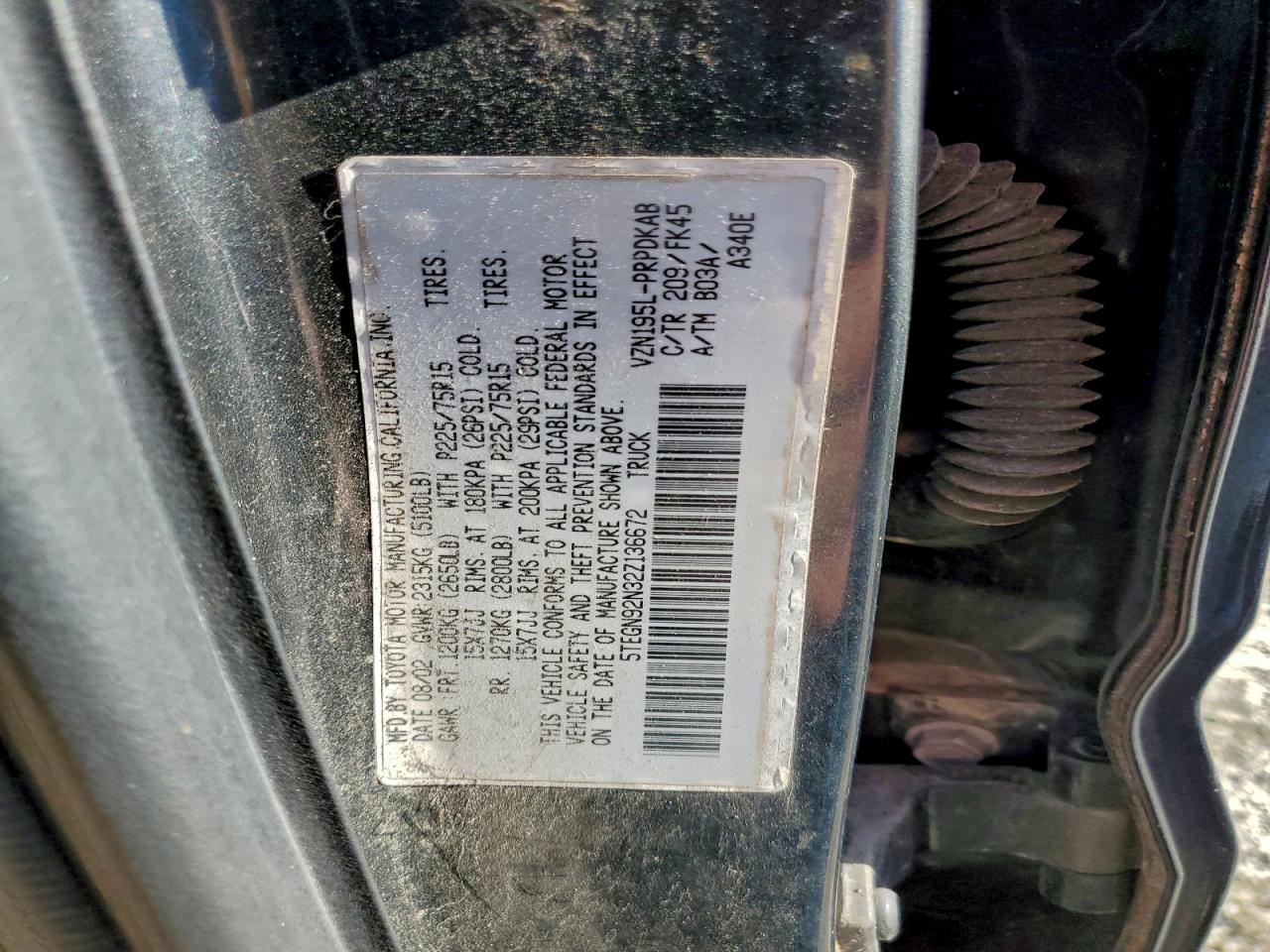 2002 TOYOTA TACOMA DOUBLE CAB PRERUNNER photo 12