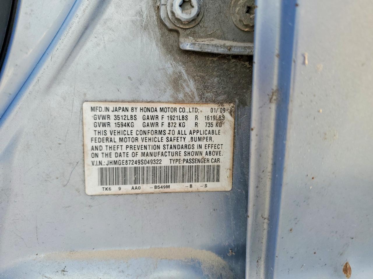 2009 HONDA FIT photo 12