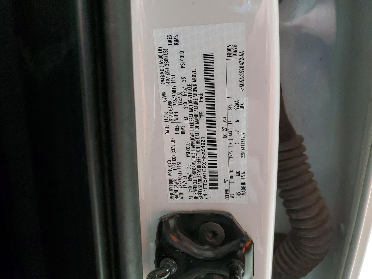 2017 FORD F150 SUPERCREW photo 23