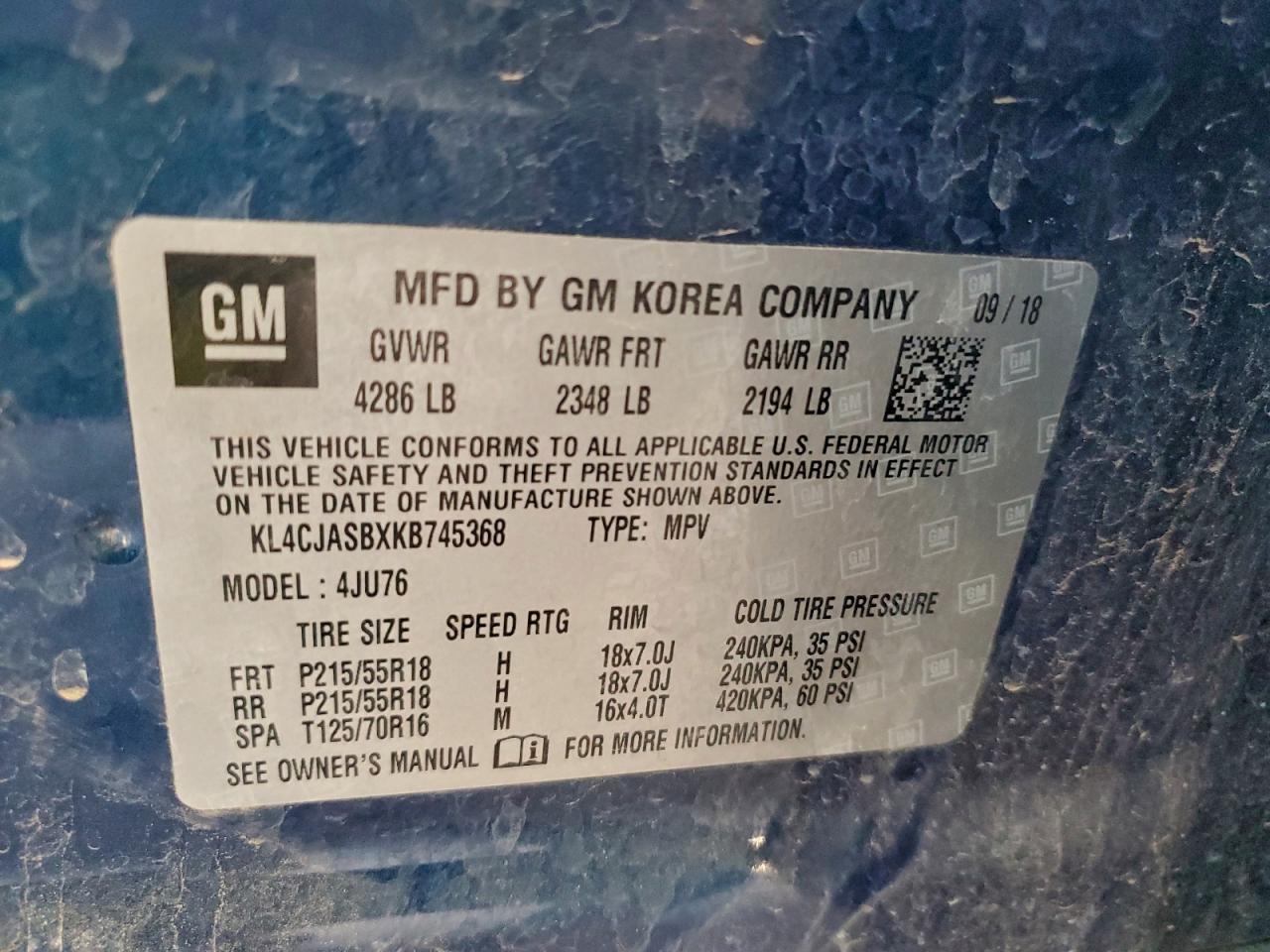 2019 BUICK ENCORE PREFERRED photo 13