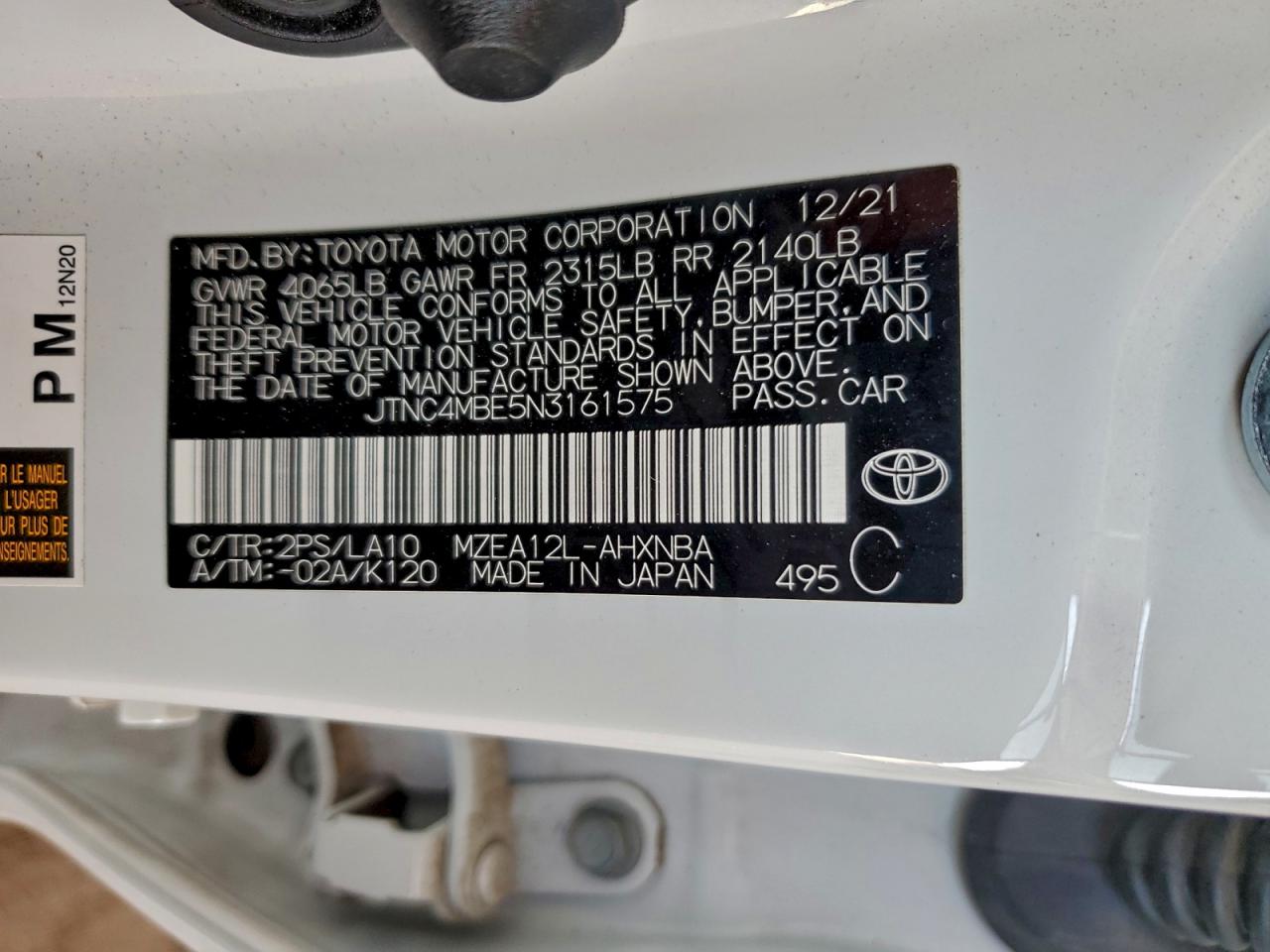 2022 TOYOTA COROLLA XSE photo 12
