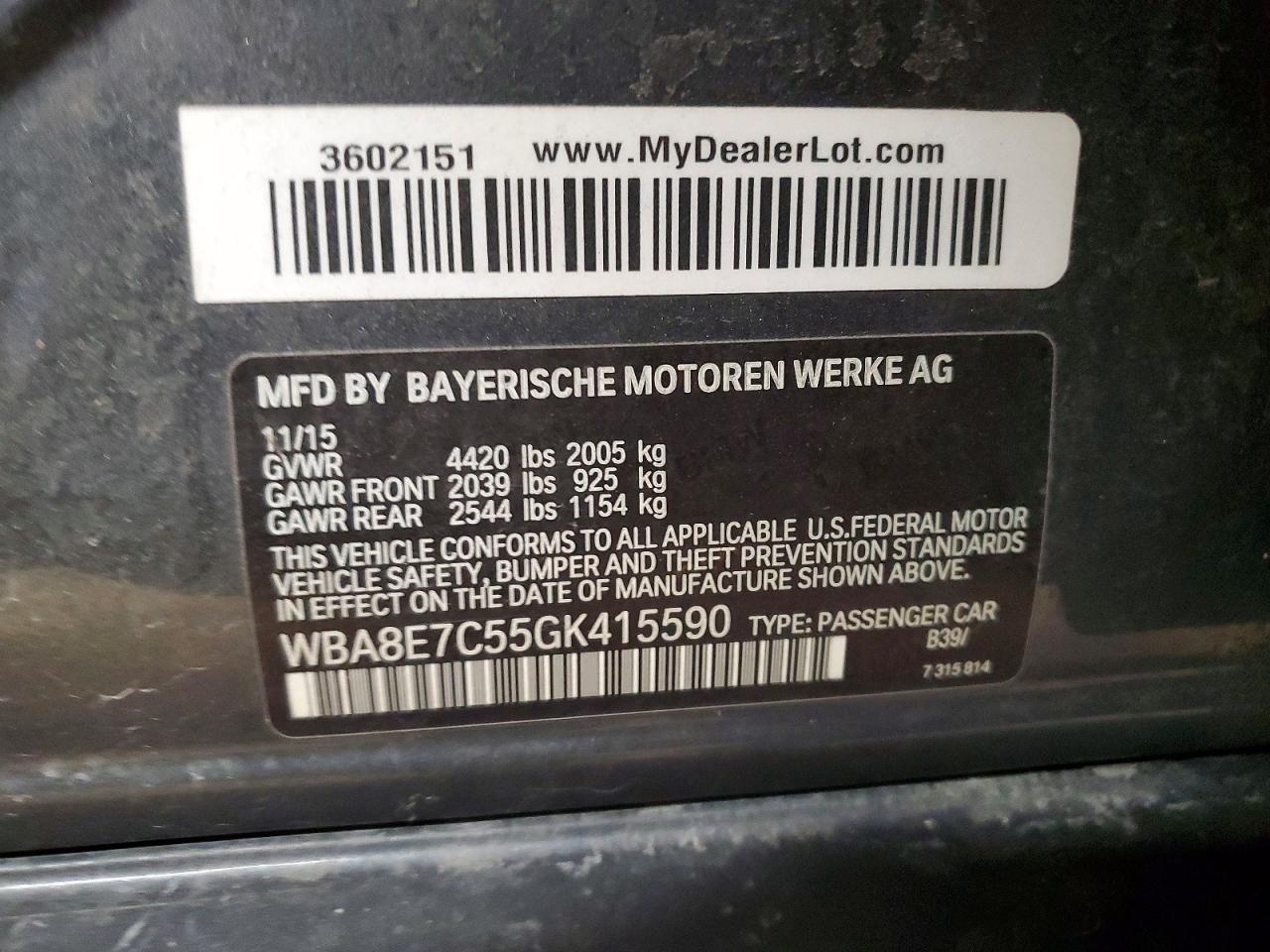 2016 BMW 328 I photo 12