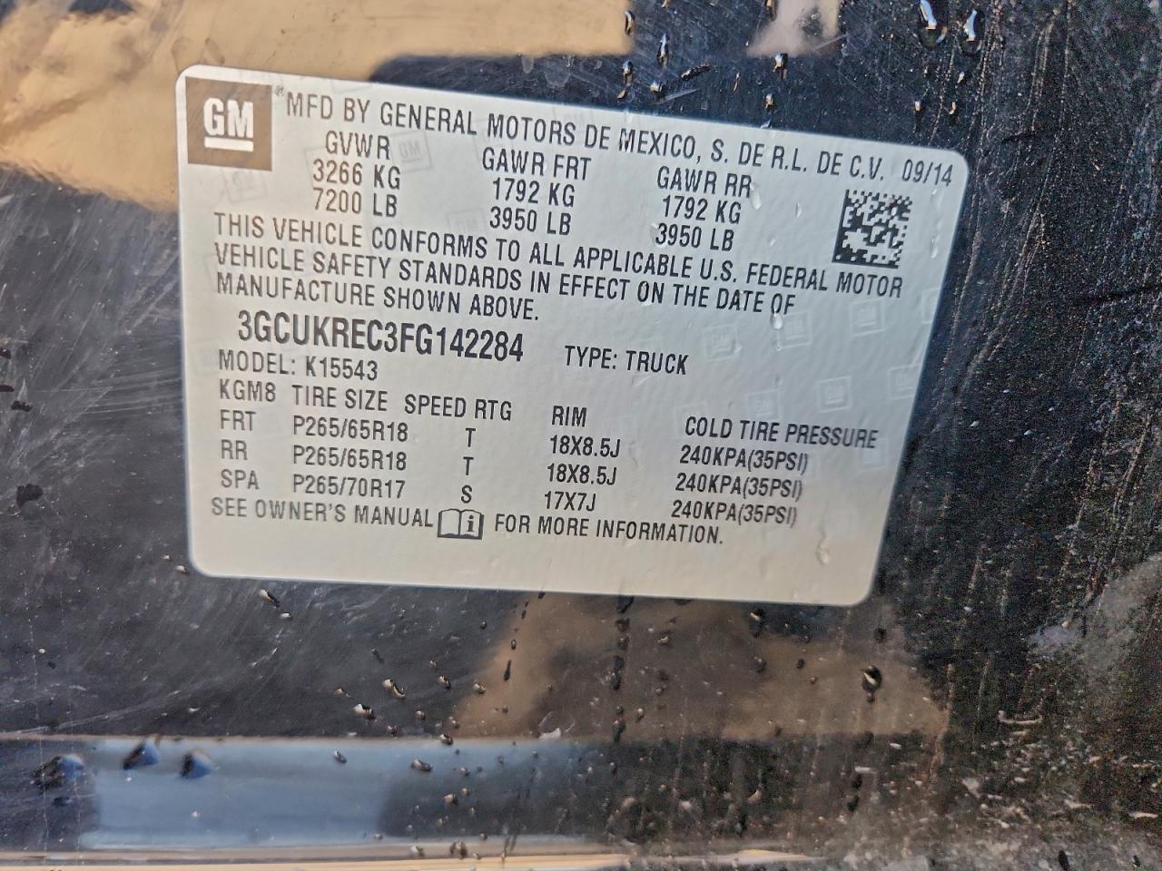 2015 CHEVROLET SILVERADO K1500 LT photo 23