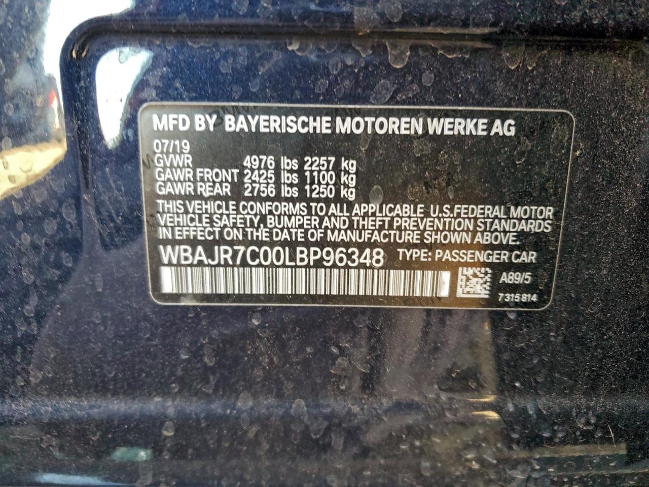 2020 BMW 530 XI photo 23