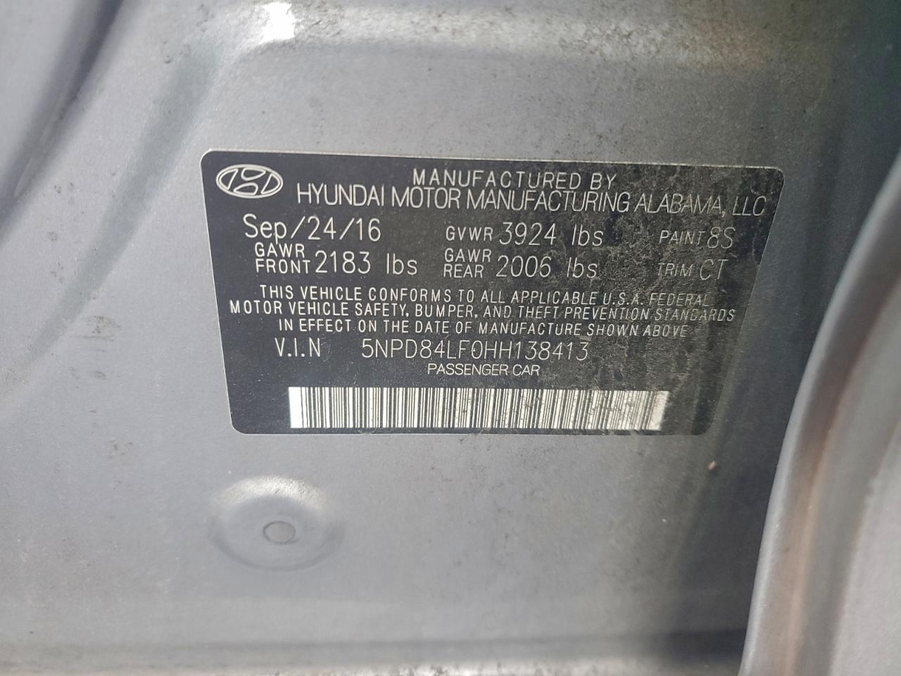 2017 HYUNDAI ELANTRA SE photo 13