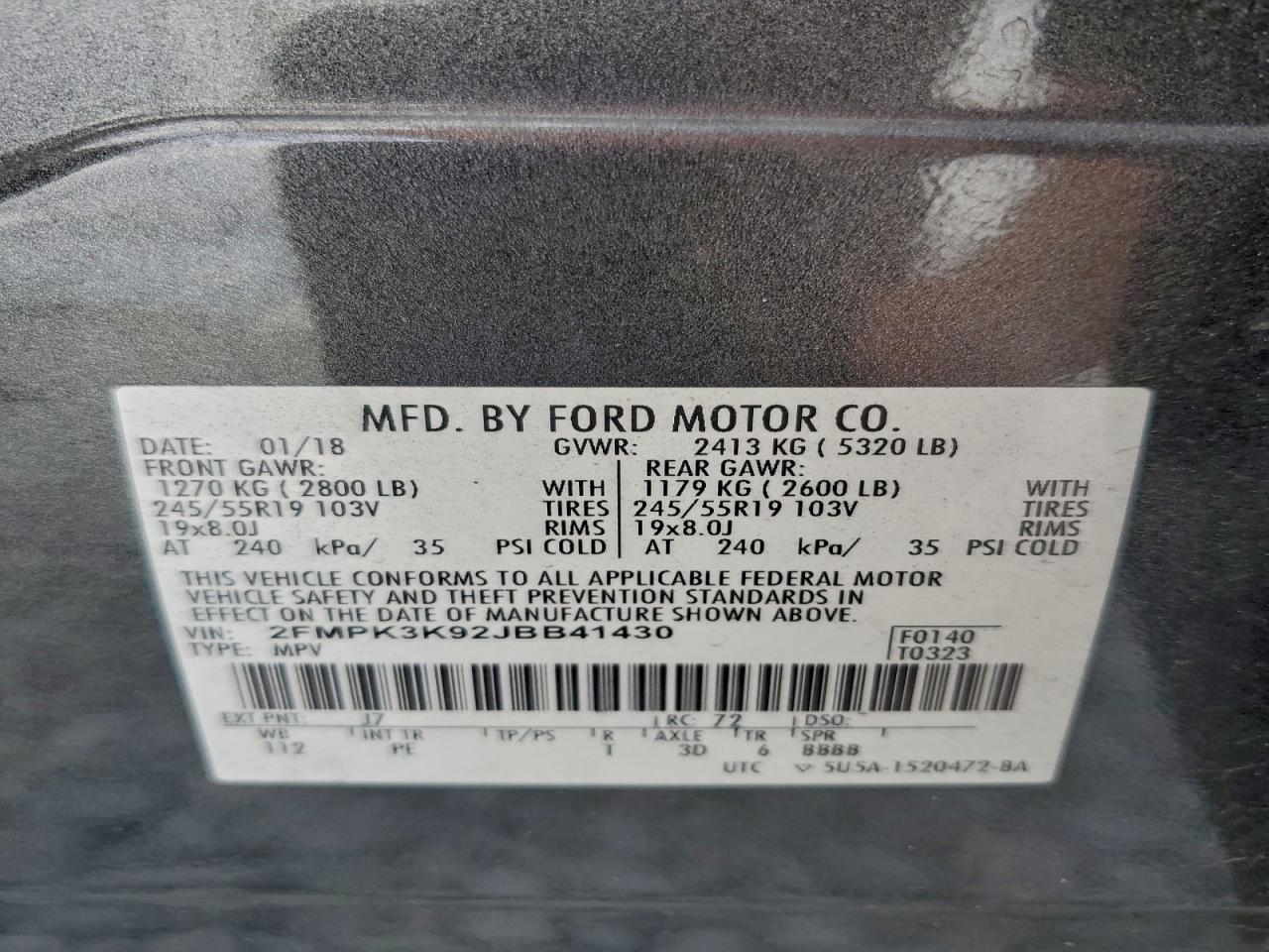 2018 FORD EDGE TITANIUM photo 14