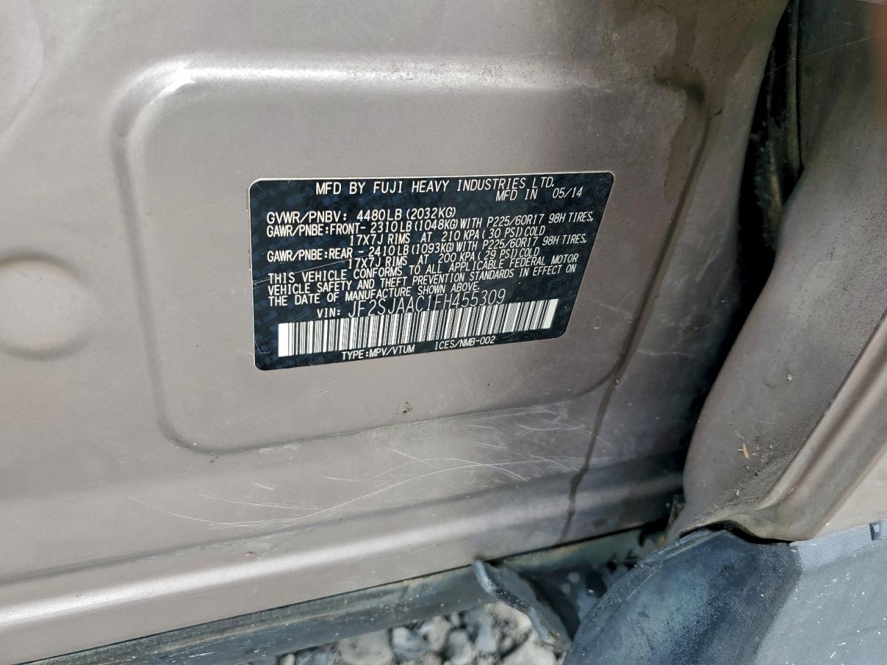 2015 SUBARU FORESTER 2.5I photo 12